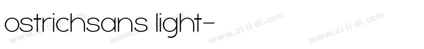 ostrichsans light字体转换